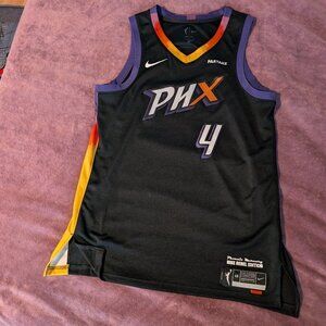 Tasha Mack #4 Phoenix Mercury Nike Unisex 2024 Rebel Edition Jersey - Black